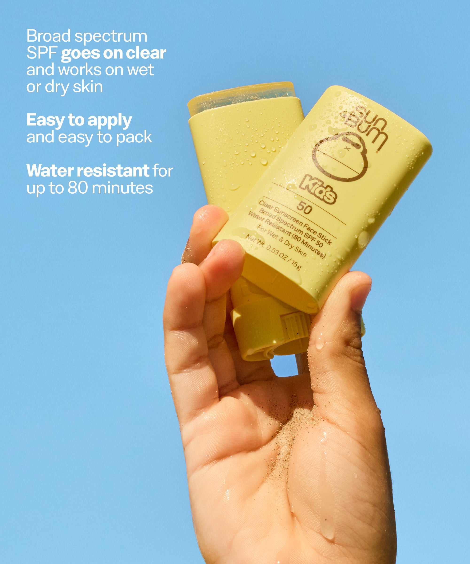 Kids SPF 50 Clear Sunscreen Face Stick S5